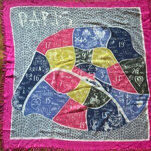 Inouitoosh Paris Map Scarf